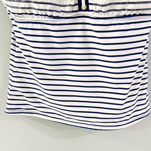Sperry Topsider Tie Neck Tankini Bathing Suit Top Size Large - Picture 5 of 5
